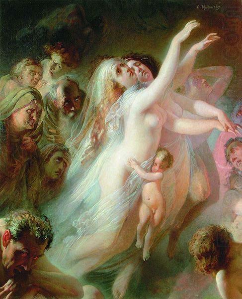 Charon transfers the souls of deads over the Stix river, Konstantin Makovsky